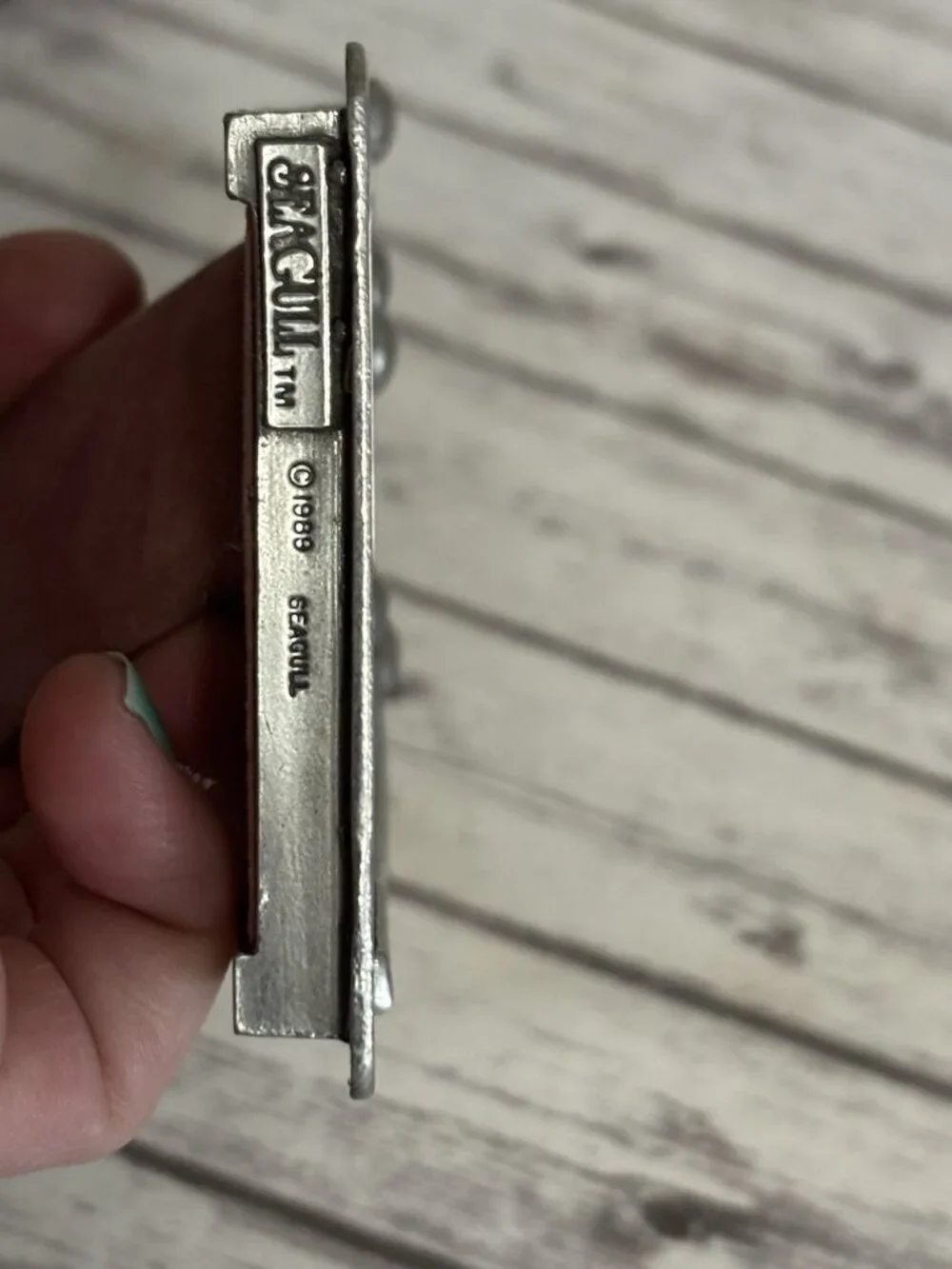Vintage Pewter Tennis Sports Silver Frame 3x4”Seagull Vintage Tabletop Small